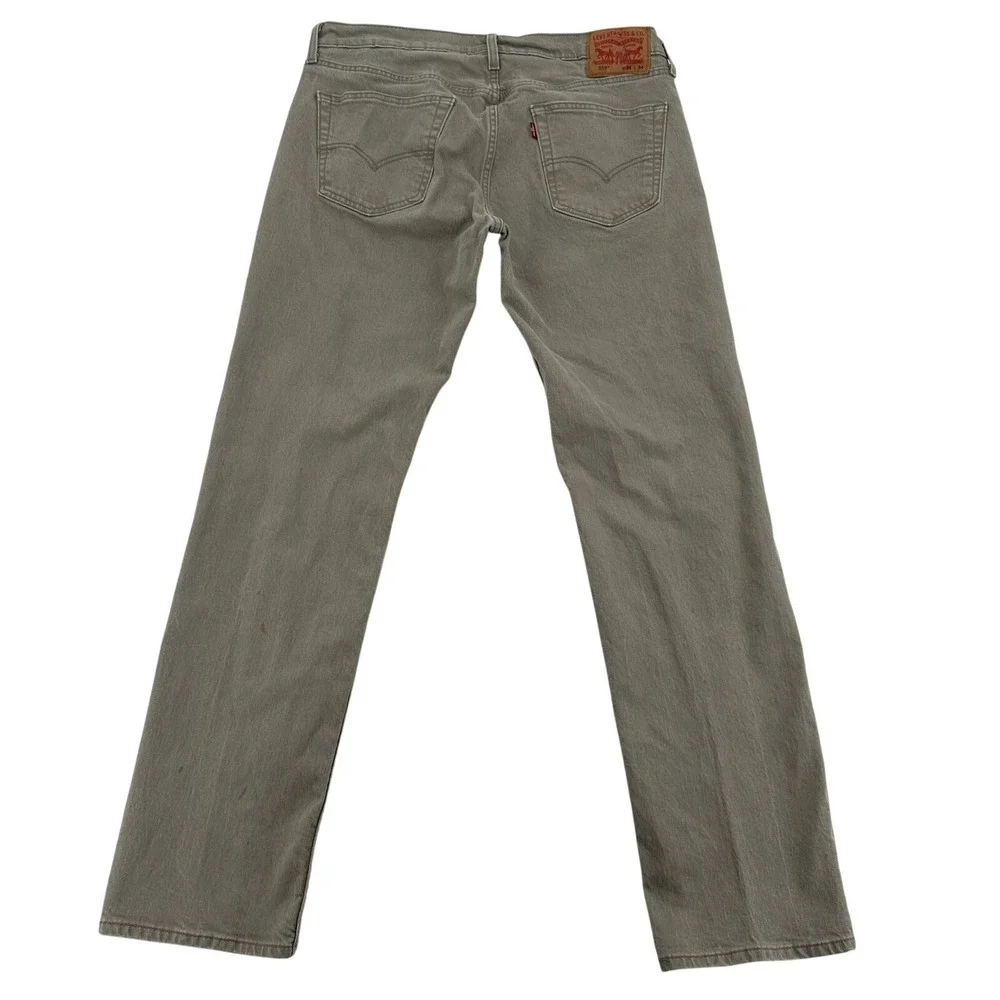 Levi Strauss 511 Slim Fit Khaki Tan  Jeans Work Wear Western Durable Men 34 X 34